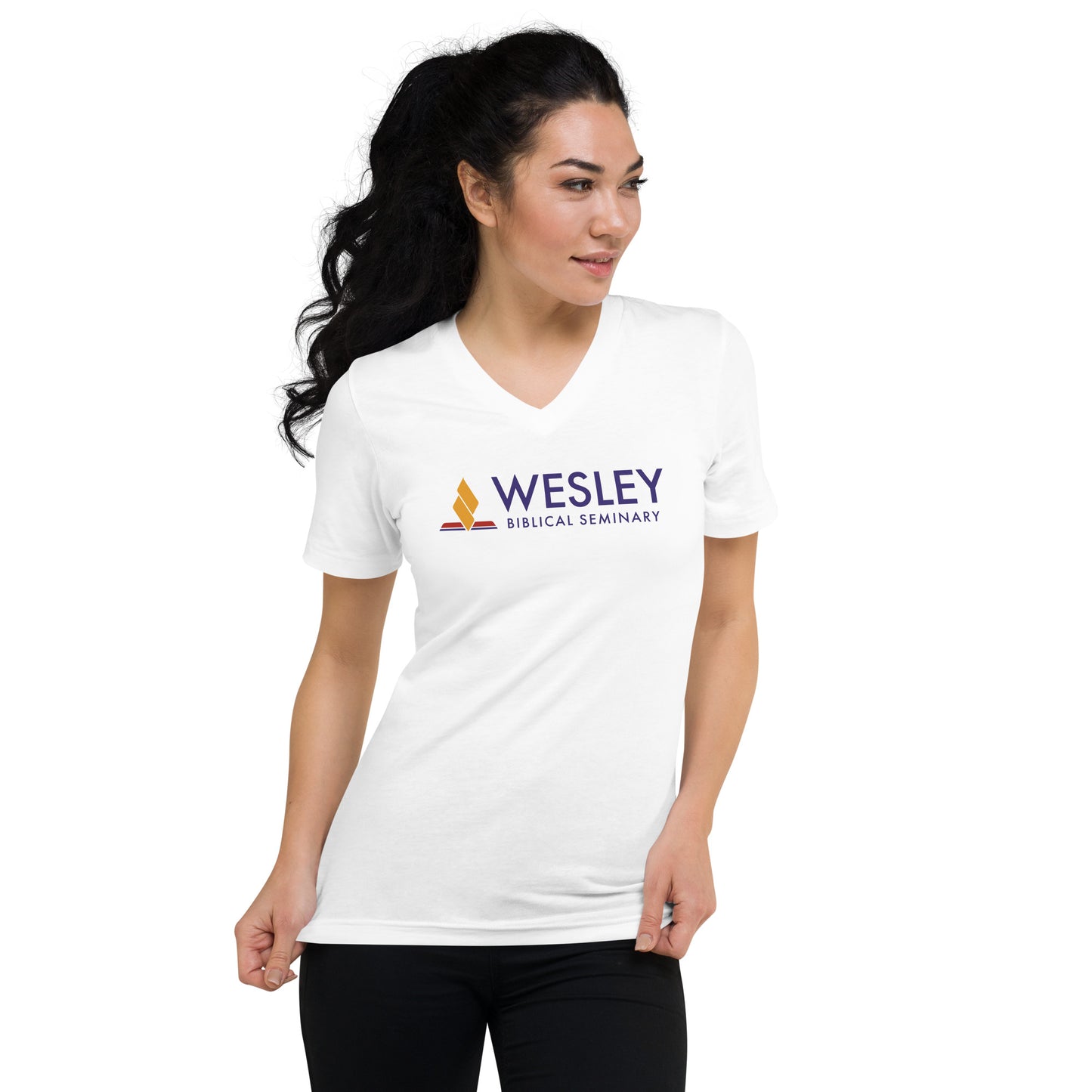 WBS Logo Unisex Short Sleeve V-Neck T-Shirt