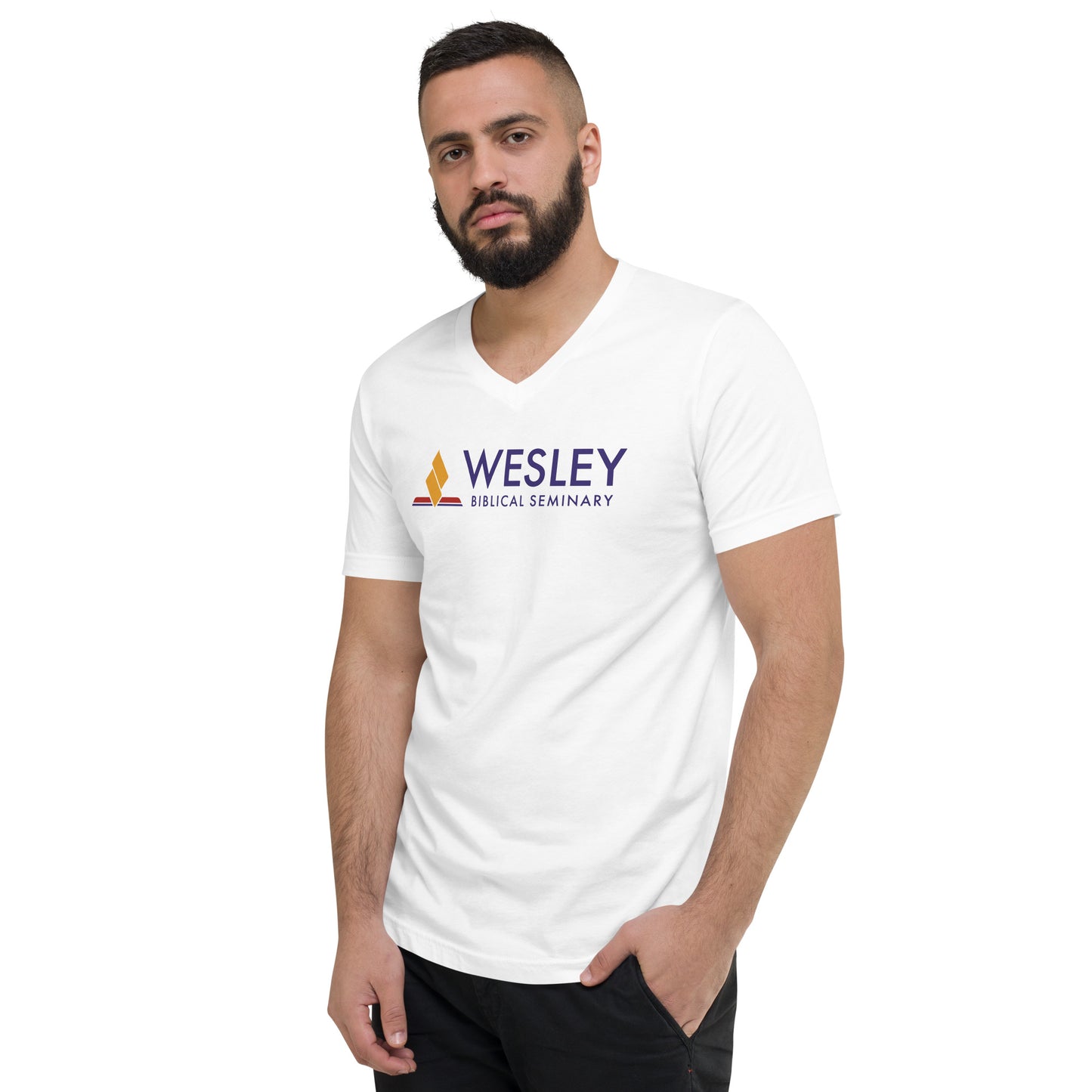 WBS Logo Unisex Short Sleeve V-Neck T-Shirt