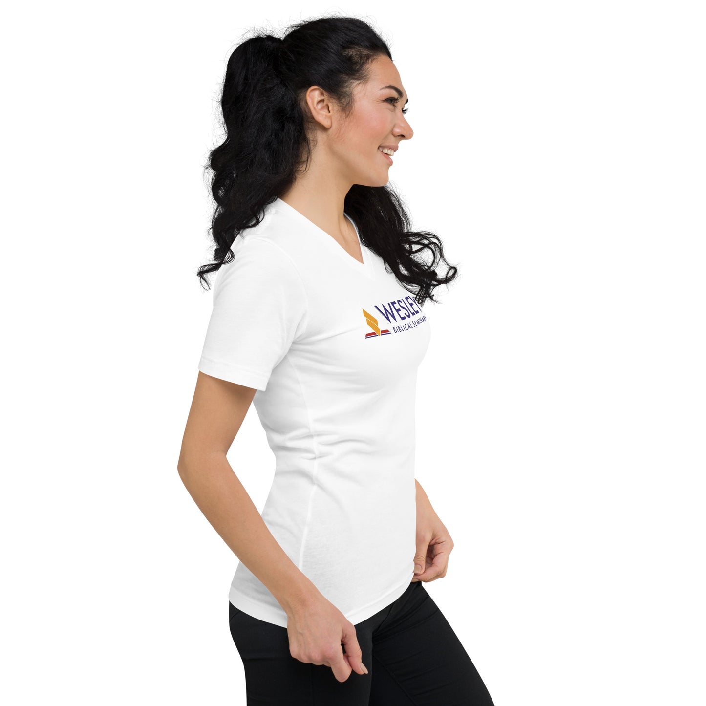 WBS Logo Unisex Short Sleeve V-Neck T-Shirt